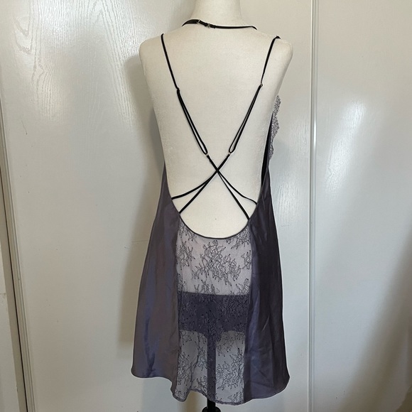 Victoria’s Secret purple lace panel slip dress - Picture 2 of 11